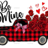 Be Mine Roses Truck DTF Transfer