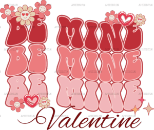 Be Mine Valentine DTF Transfer
