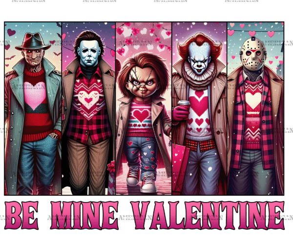Be My Valentine Halloween DTF Transfer