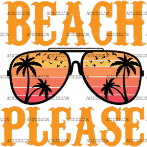 Beach Please Goggles DTF Transfer