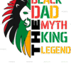 Black Dad DTF Transfer