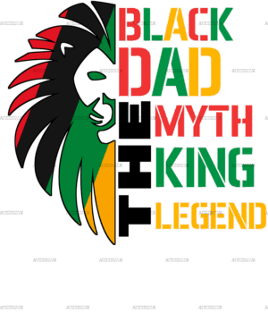 Black Dad DTF Transfer