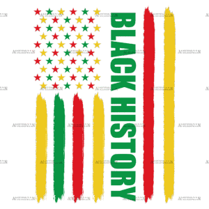 Black History Flag-2 DTF Transfer