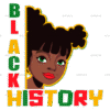 Black History Kid DTF Transfer