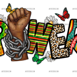 Black History Power DTF Transfer
