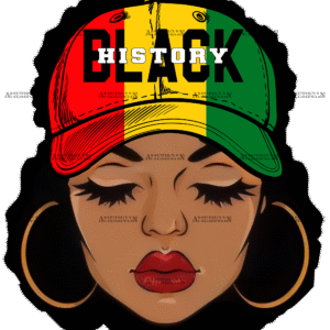 Black History Women Cap DTF Transfer