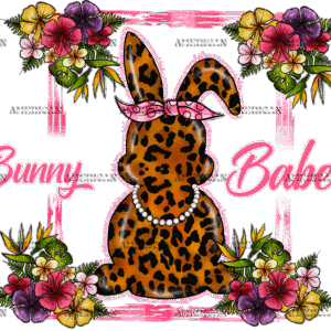 Bunny Babe Frame DTF Transfer
