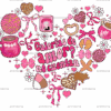 Calorias De Amor No Cuentan Heart DTF Transfer