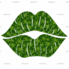 Cannabis Sexy Lip Kisses DTF Transfer