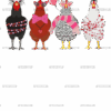 Chicken Valentine DTF Transfer