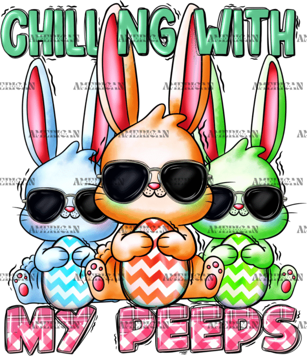 Chilling With My Peeps Eastern DTF Transfer