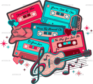 Country Love Tapes DTF Transfer