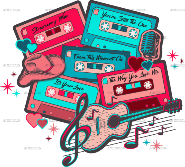Country Love Tapes DTF Transfer