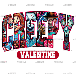 Creepy Valentine DTF Transfer