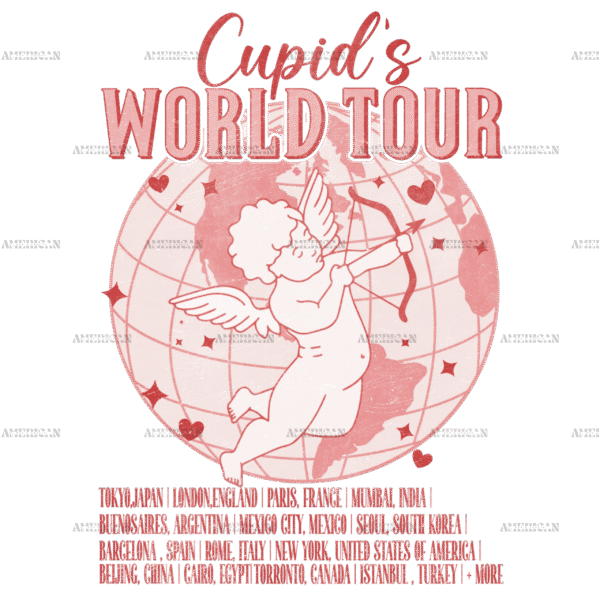 Cupid's World Tour DTF Transfer