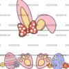 Easter Bunny Name Frame Pink-6 DTF Transfer