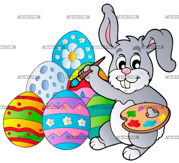 Easter Eggs Painting  DTF Transfer