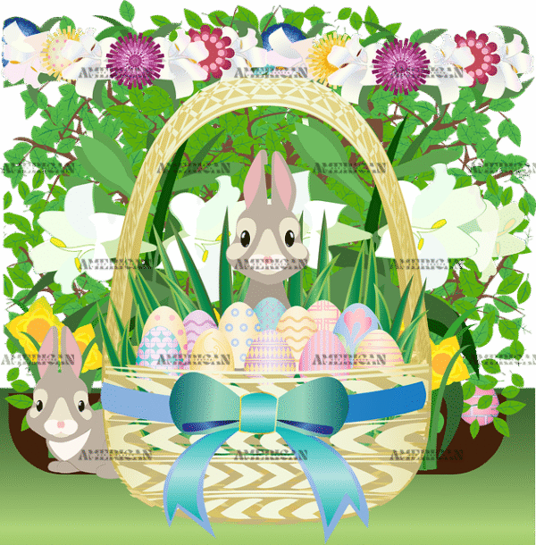 Easter Garden DTF Transfer