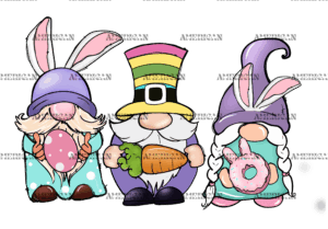Easter Gnomies-2 DTF Transfer