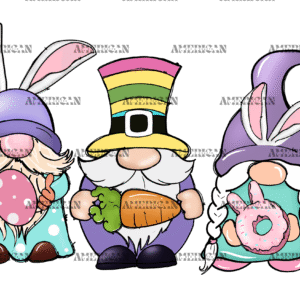Easter Gnomies-2 DTF Transfer