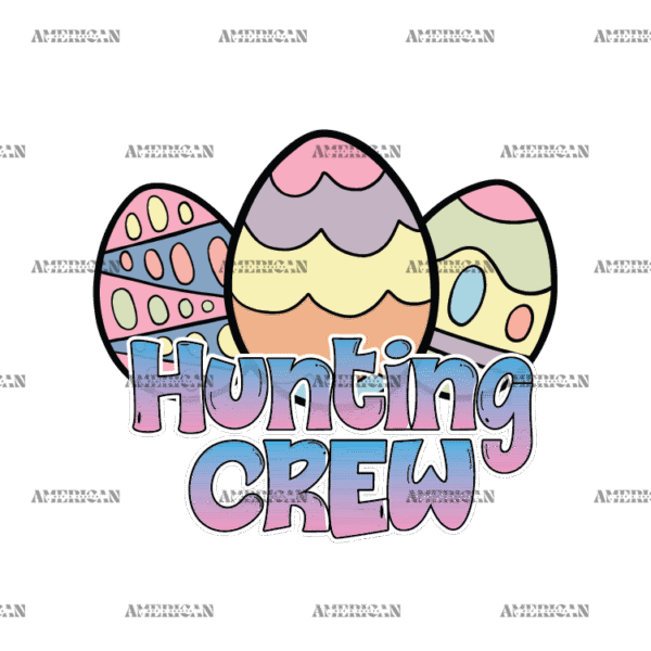Easter Hunting Crew DTF Transfer