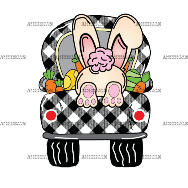 Easter Truck DTF Transfer