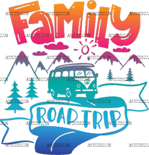 Family Road Trip Color DTF Transfer