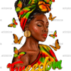 Freedom Afro Woman Juneteenth DTF Transfer