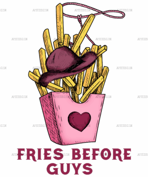 Fries Before Guys Cowboys DTF Transfer