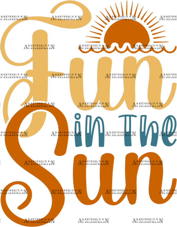 Fun In The Sun-1 DTF Transfer