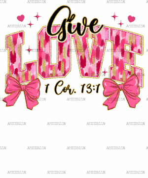 Give Love DTF Transfer