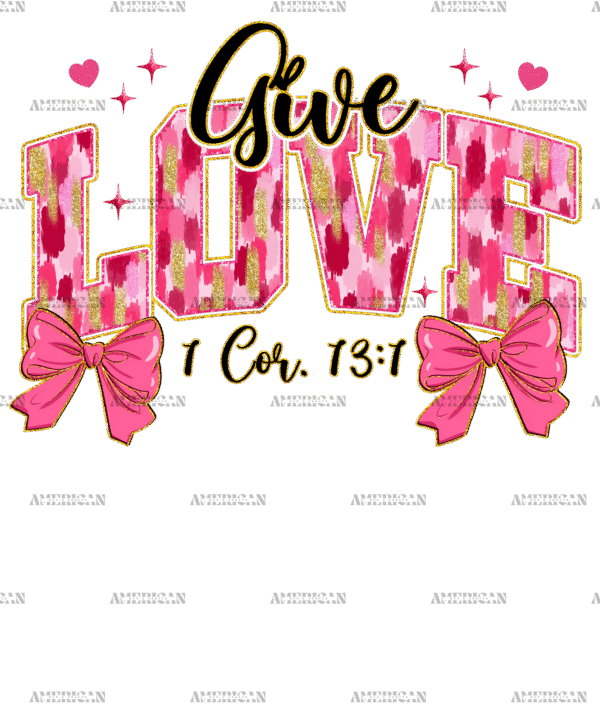 Give Love DTF Transfer