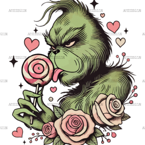 Grinch Sucker DTF Transfer