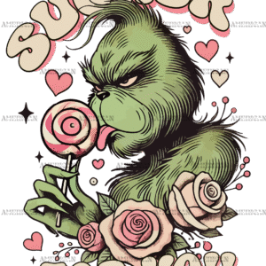 Grinch Sucker For You DTF Transfer
