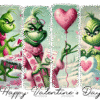 Grinch Valentine DTF Transfer