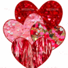 Group Of Valentine Hearts DTF Transfer