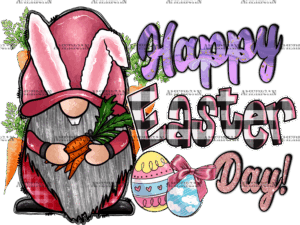 Happy Easter Day Gnome DTF Transfer