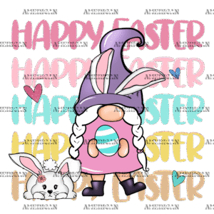 Happy Easter Gnome DTF Transfer