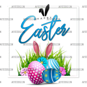 Happy Easter Party Frame DTF Transfer