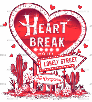 Heart Break DTF Transfer