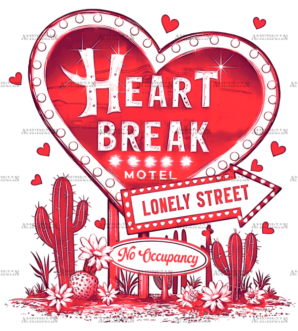 Heart Break DTF Transfer