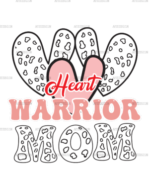 Heart Warrior Mom DTF Transfer