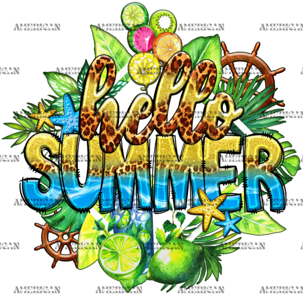 Hello Summer-2 DTF Transfer