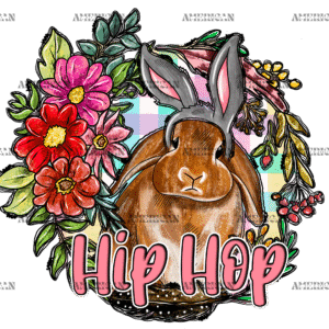 Hip Hop Bunny DTF Transfer