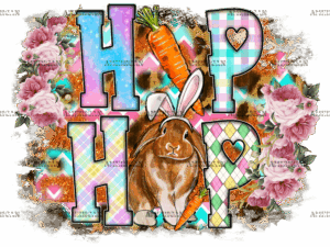 Hip Hop Rabbit DTF Transfer