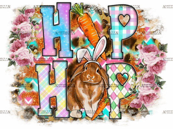 Hip Hop Rabbit DTF Transfer