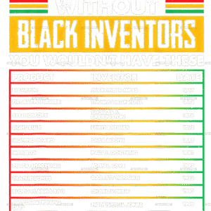 History Of Forgotten Black Inventors DTF Transfer