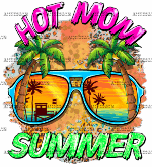 Hot Mom Summer DTF Transfer