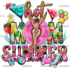 Hot Mom Summer Donut DTF Transfer