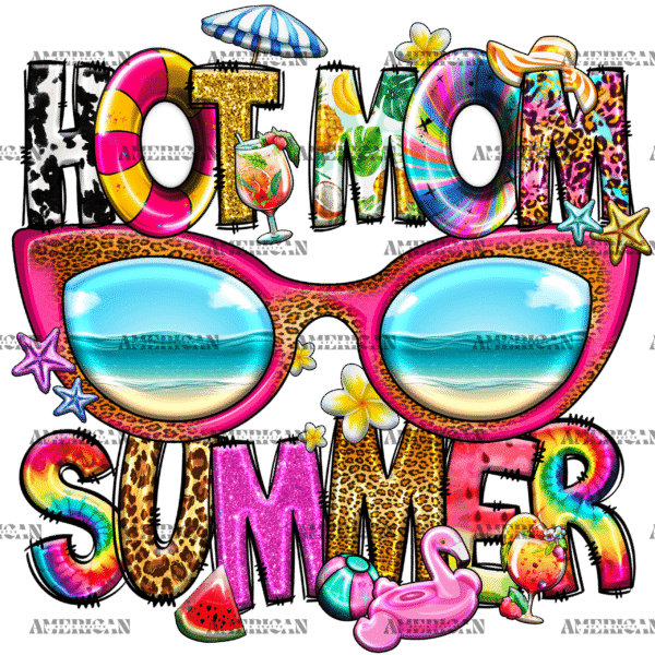 Hot Mom Summer Googles DTF Transfer